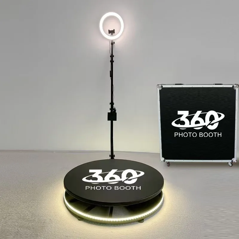 

Wedding Phone Booth Custom Logo Photo Booth with Wedding Decoration Light Emitting Diode