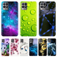 For Realme 8i Case RMX3151 Cute Painted Cover Soft Silicone Case For Oppo Realme 8i 8 i Realme8i Phone Case TPU Fundas Coque