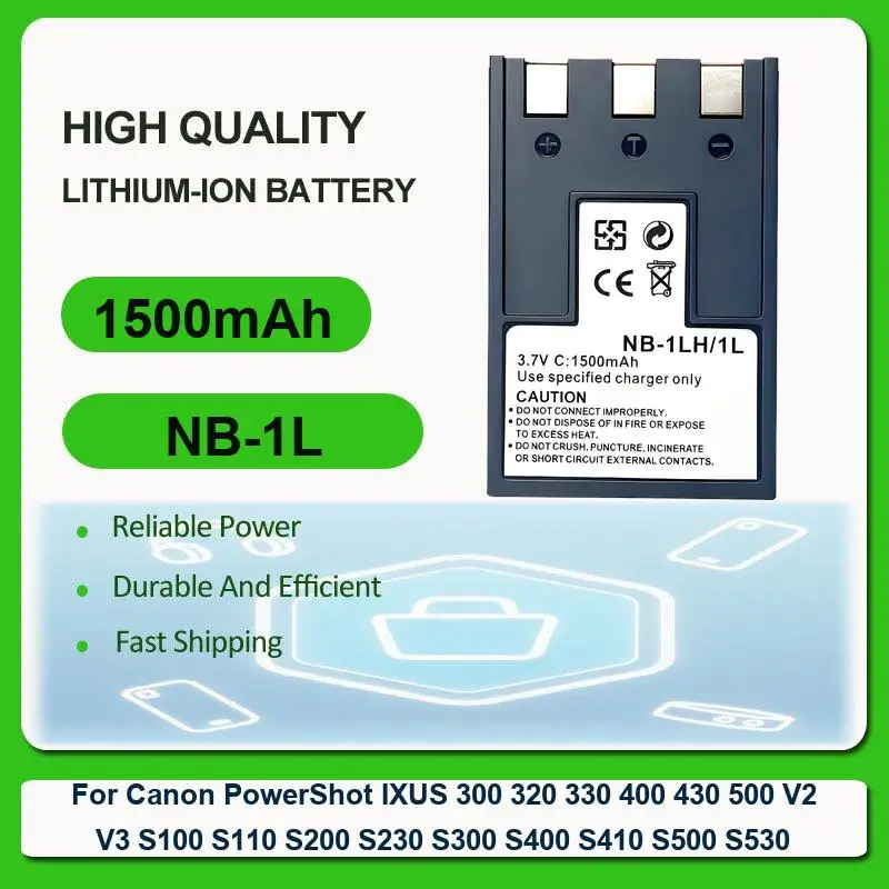Battery For Canon Vixia HFR80 HFR82 HFR800 HFM50 HFM52 HFM500 HFR30 HFR32 HFR300 Camera PowerShot IXUS 300 320 330 400 430 500