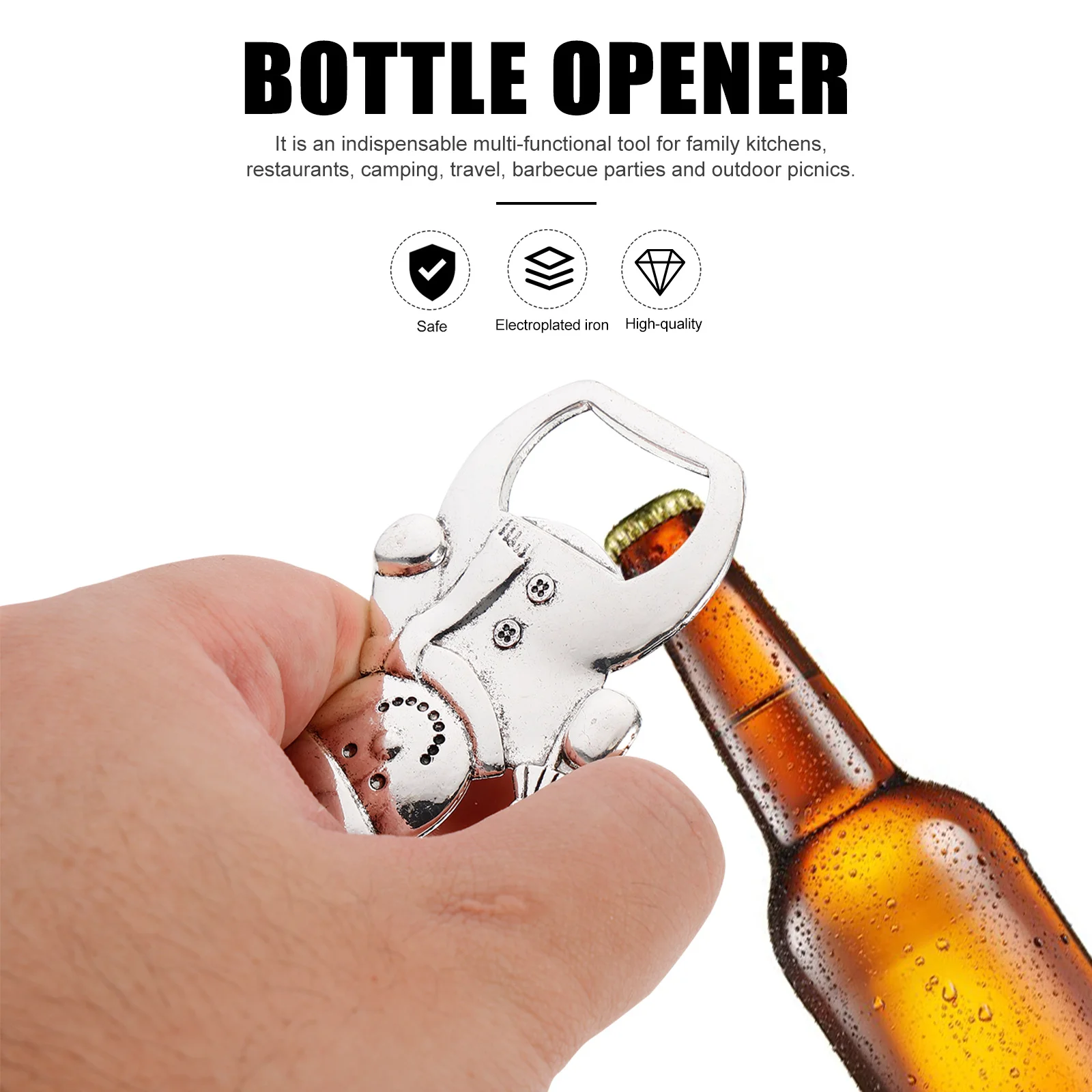 

2pcs Christmas Snowman Bottle Opener Premium Zinc Alloy Jar Lid Opener For Home Bar Restaurant Party Wine Beer Cap Tool