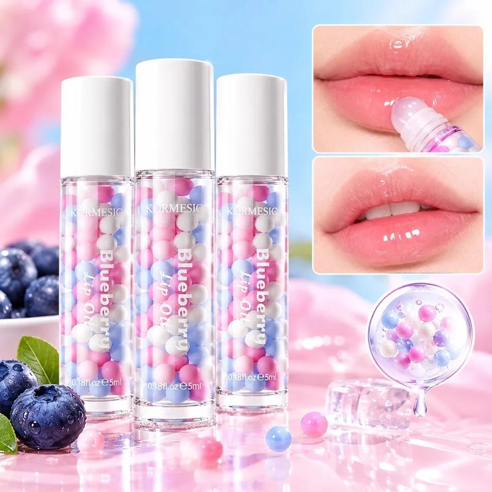 Macaron Moisturizing Lip Oil Plump Lips Cream Hydrating Lip Balm Lip Plumper for Beauty Lips Lip Care Volumising Lipstick 1-3PCS
