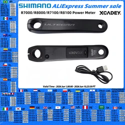 Shimano 105 R7000 ULTEGRA R8000 11S R7100 R8100 12S Right Crank With XCADEY X-POWER METER 170MM Crank GPS ANT Bluetooth