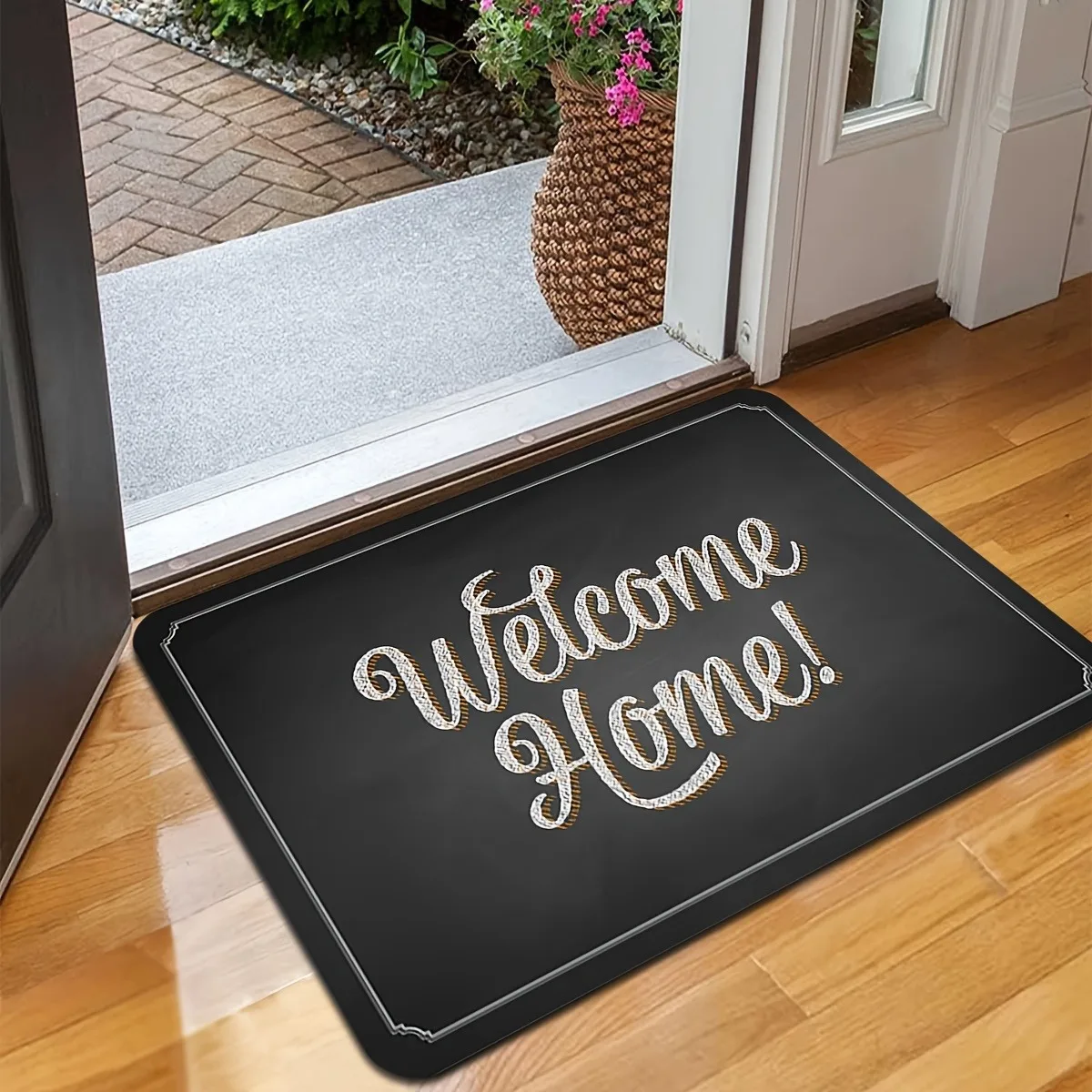 

1PC Welcome Home pattern Door Mats Kitchen Rugs Non-Slip Pop design Living room Rugs Bath Mat Carpet for Home Sink Laundry Decor