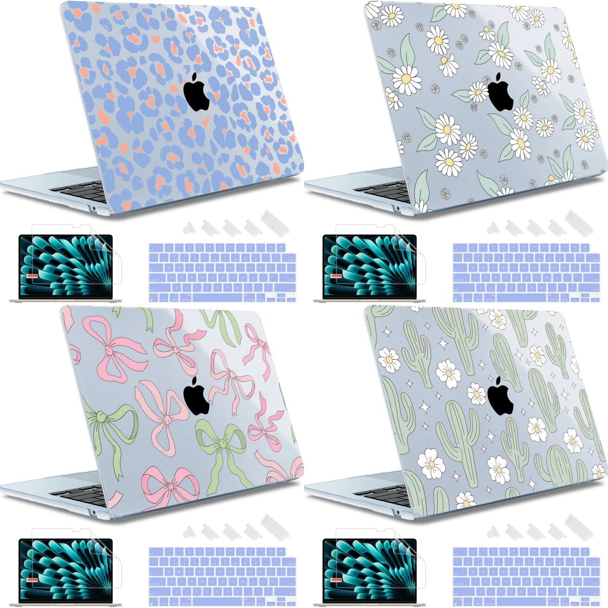

Water Blue Print Hard Case For MacBook 2025 M4 Air 13 A2681 A3113 A3240 Air 15 A2941 A3114 A3241 2022 2023 2024 Case