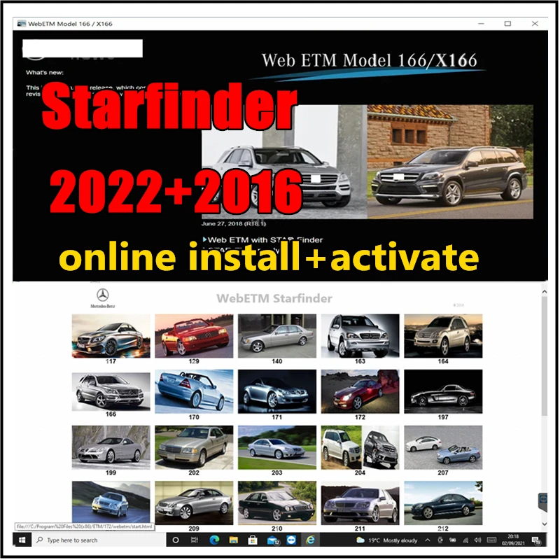 

NEWEST Starfinder webETM Offline 2022 for Benz electrical wiring diagrams Online Remote Download Installation and Activation