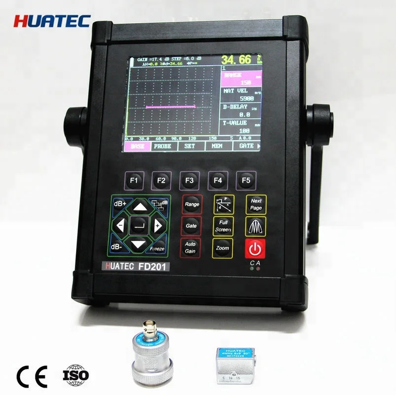 High Speed Capture Digital Portable Ultrasonic Flaw Detector for NDT Testing FD201