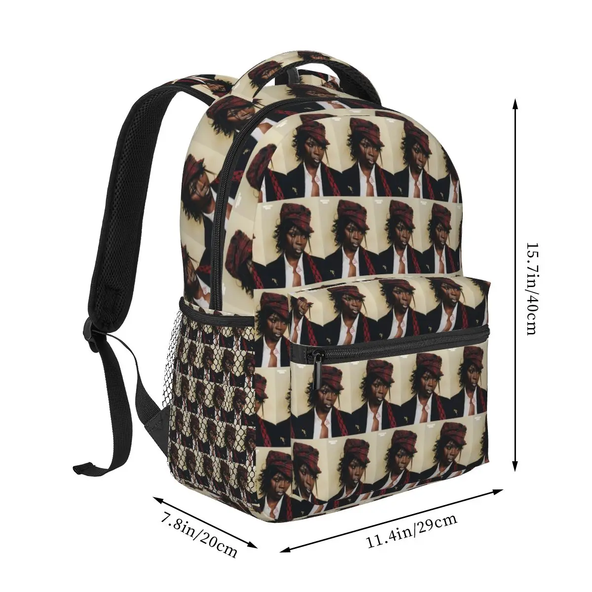 Rapper Theodora Boss Lady Photo Backpacks Boys Girls Bookbag Students School Bags Cartoon Rucksack Shoulder Bag Large Capacity
