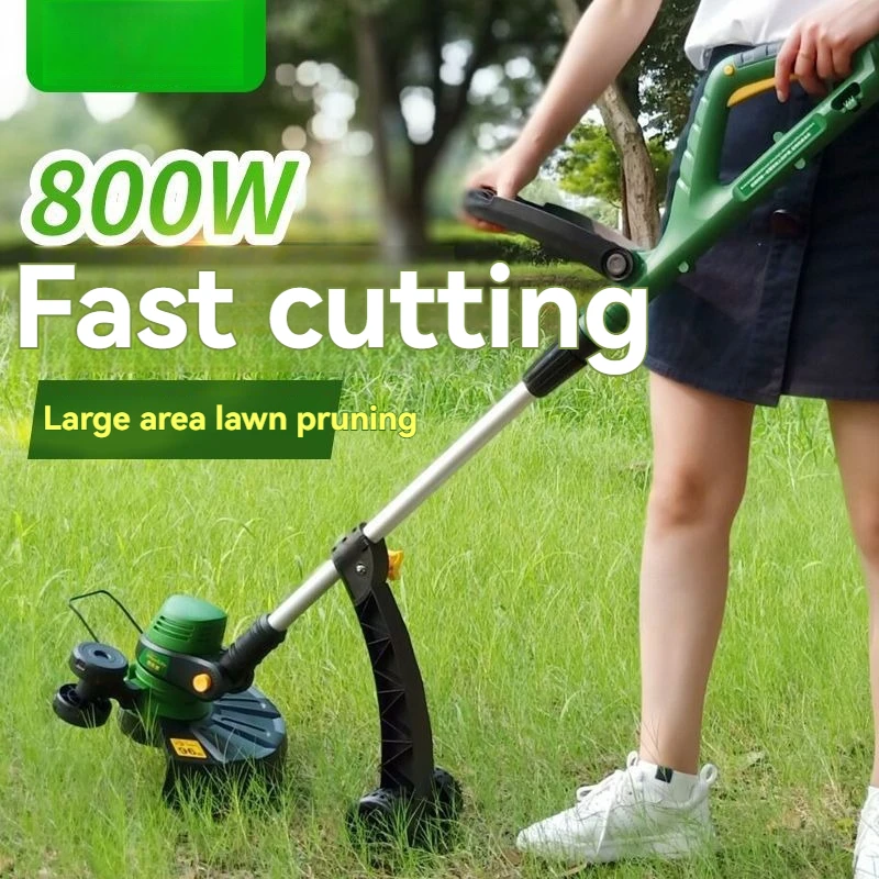 Electric Lawn Mower Grass Cutter Grass Trimmer 11000rpm Lawn Weed Whackers Cutting Machine 840W Cropper Garden Tool