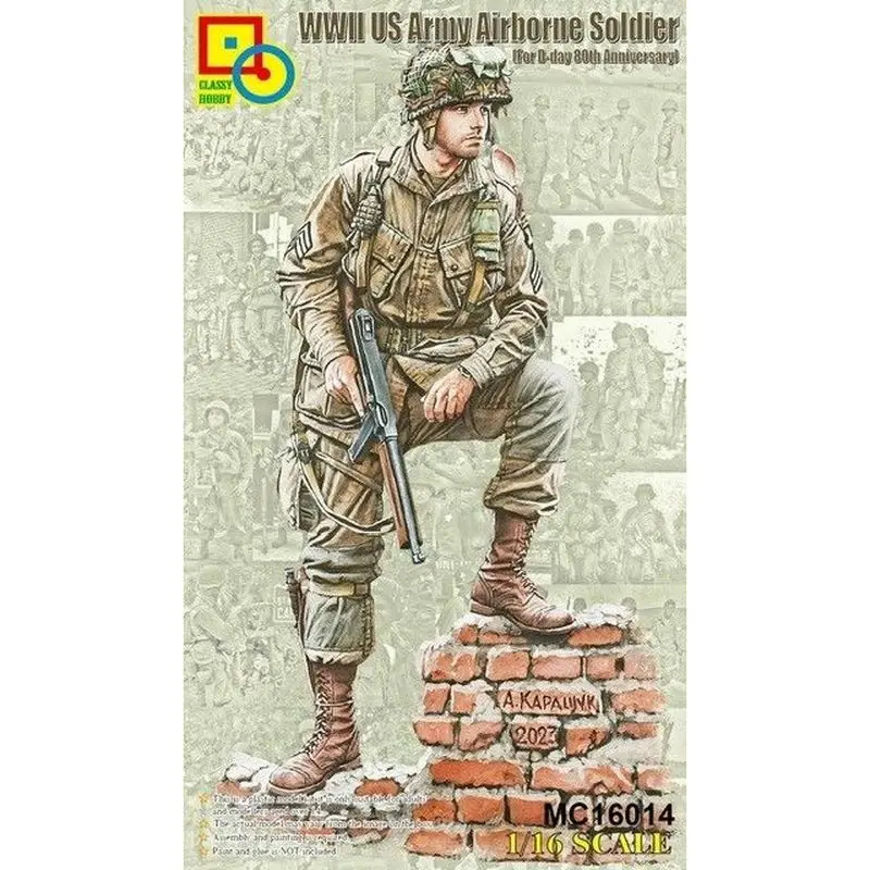 

Classy Hobby MC16014 1/16 WWII U.S. Army Airborne Soldier - Scale Model Kit