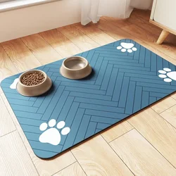 Napperon imperméable pour animaux de compagnie, bol de nourriture pour chien, alimentation à boire, tapis de mangeoire pour chat, polymères à séchage rapide