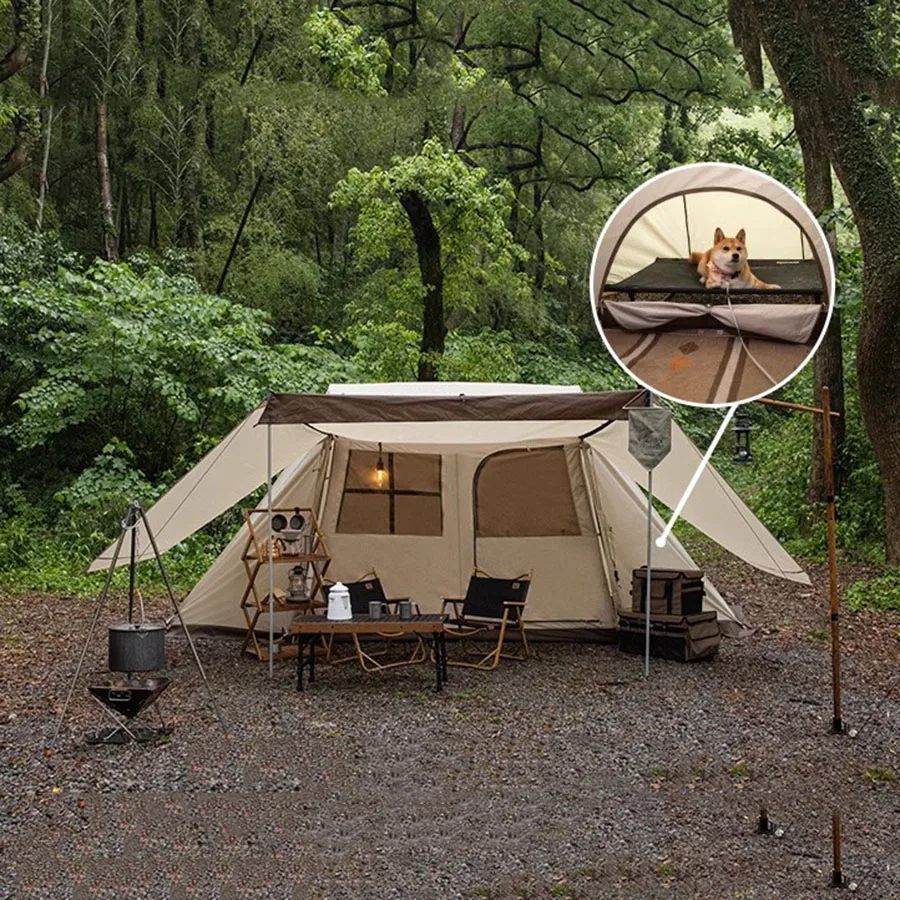 Tente de camping en toile ultra légère avec fermeture éclair, imperméable, YSigned, mariage, plage, piquets, rapDuty, extérieur, jardin, fête, luxe,
