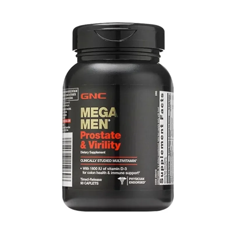 Mega Men Prostate & Virility With 1600 IU Of Vitamin D-3 For Colon Health & Immune Support 90 Caplets