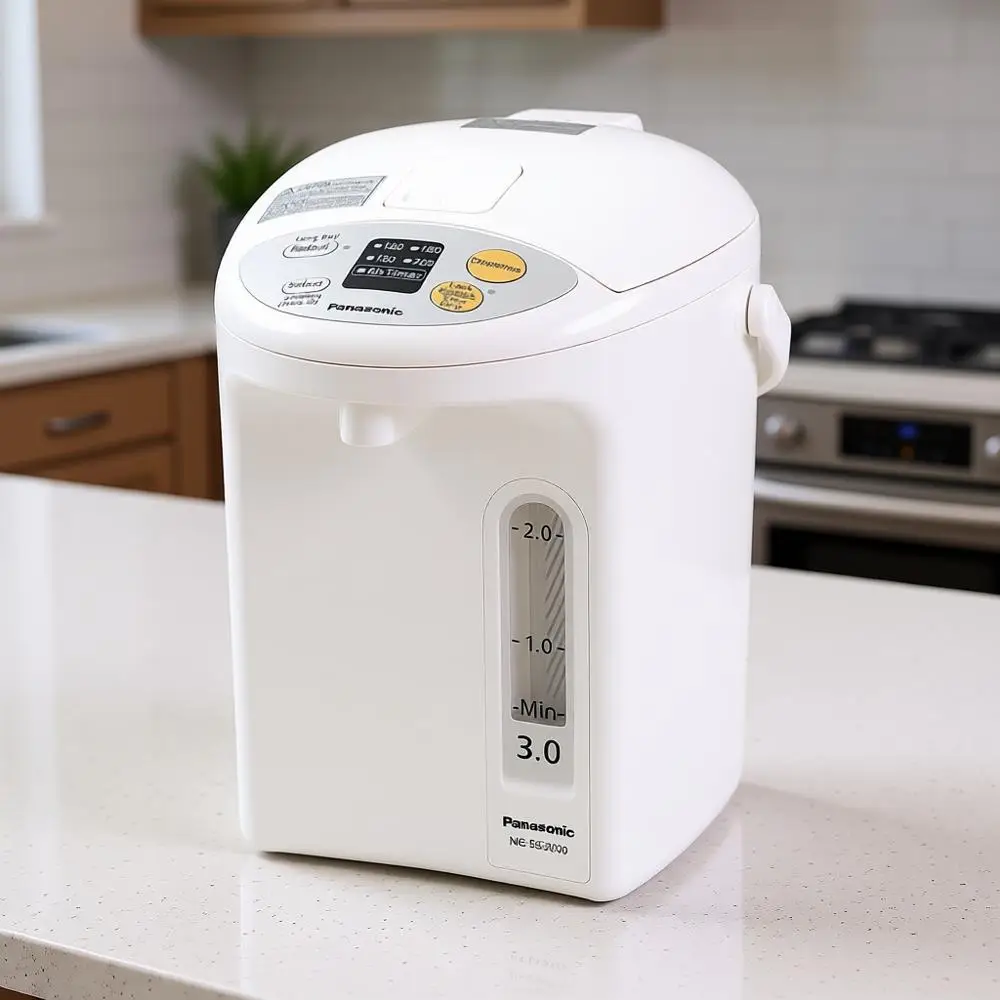 

3.2 Quart Electric Water Boiler with Slow-Drip, 4 Temp Settings, Charcoal Filter, Auto-Off, Timer & Safety Lock