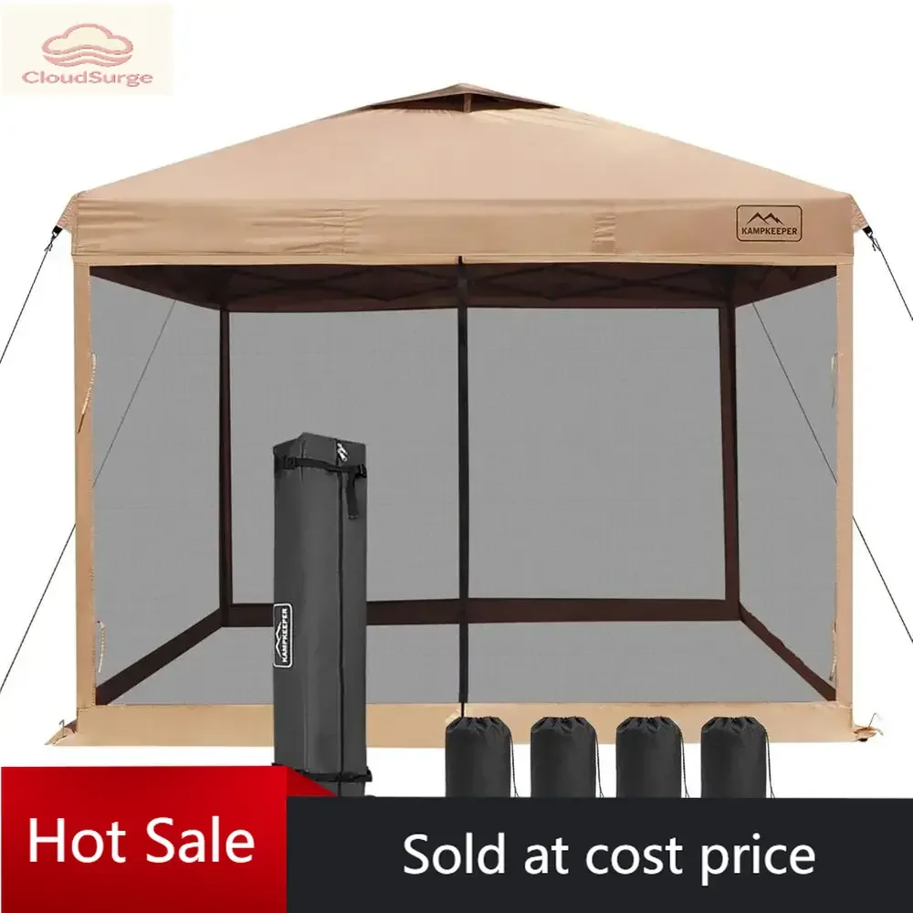 

Акция: временная скидка! Водонепроницаемый быстросборный тент 10x10 с боковыми стенками, регулируемое уличное укрытие для кемпинга