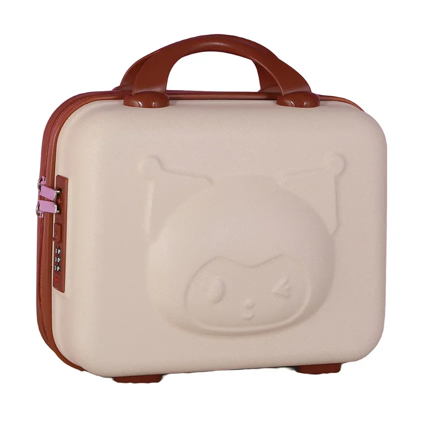 الكرتون المحمولة حقيبة فتاة 14 بوصة سانريوس جديد حقيبة مستحضرات التجميل Kuromi صندوق تخزين صغير الإبداع تذكارية هدية صندوق