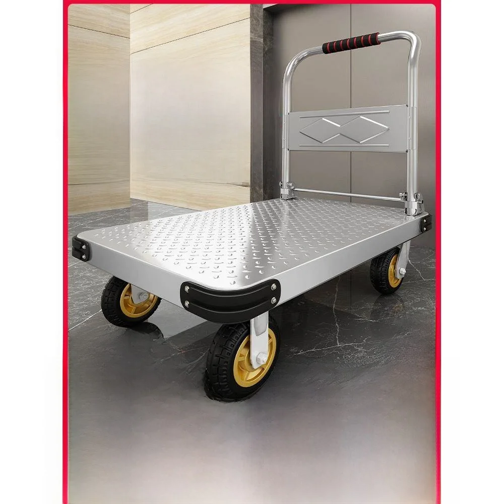 foldable-steel-plate-hand-pulled-cart-portable-moving-cart-home-use-flat-cart-durable-stainless-steel-shopping-cart-for-all-s