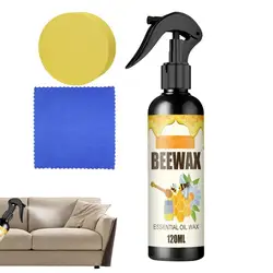 120ml Beeswax Furniture Polish  All-Purpose Beeswax Wood Cleaner Spray for Household Furniture Protection Polishing Cabinets