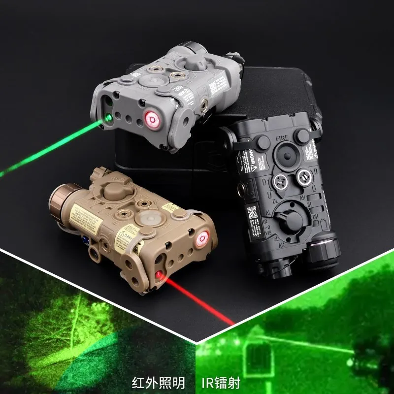 WADSN Tactical NGAL Laser Pointer IR Illuminator Lighting Red Green Blue IR Dot Sight Fit Picatinny Rail Airsoft Hunting Weapon