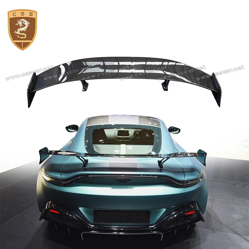 Fit For Aston Martin Vantage Auto Trunk Spoilers Carbon Fiber Body Kit Car Modified F1 Style High Tail Wing Accessories