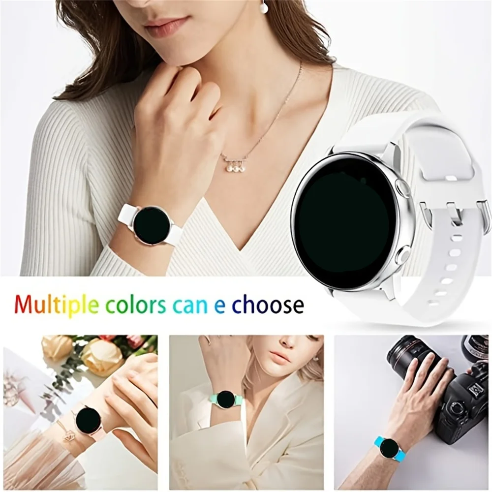 Straps For Samsung Galaxy watch 6/5/pro/4 Classic Silicone bracelet Huawei xiaomi watch GT 4-2e-3 pro 41mm 46mm  20mm 22mm band image 5