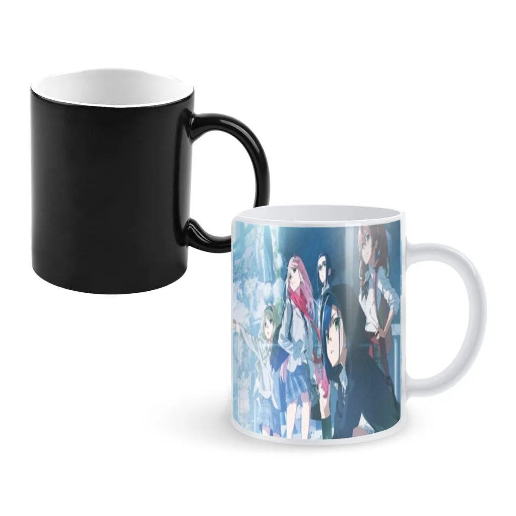 80s Anime DARLING in the FRANXX Magic Cute Heat Changing Color Mug Friends Birthday Gift