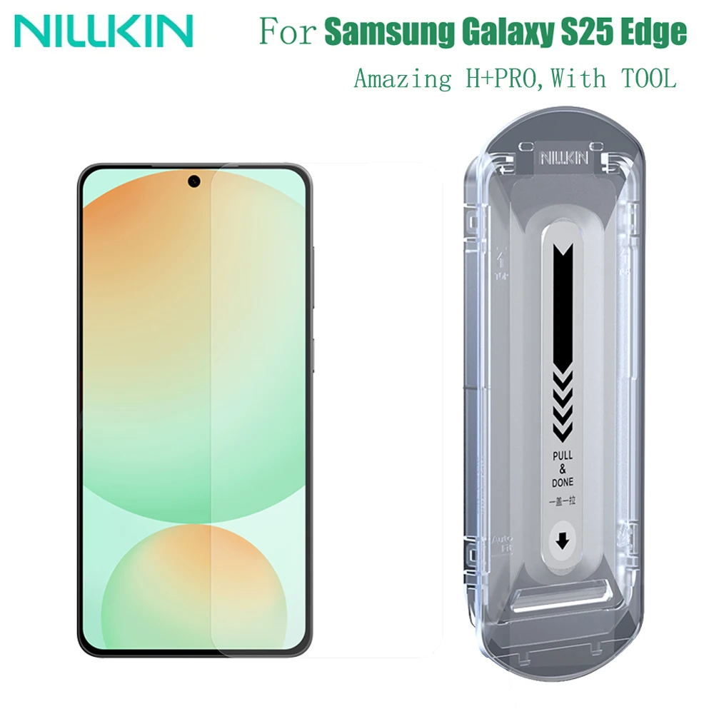 

Nillkin For Samsung Galaxy S25 Edge Tempered Glass H+PRO Anti-Explosion 2.5D 0.2mm Screen Protector For SAM S25 Edge With Tool