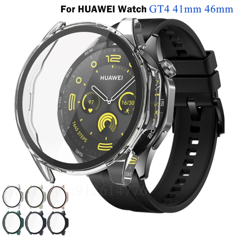 Huawei用強化ガラススクリーンプロテクター,Huawei Watch gt 4, 46mm, 41mm,9h,強化ガラスカバー
