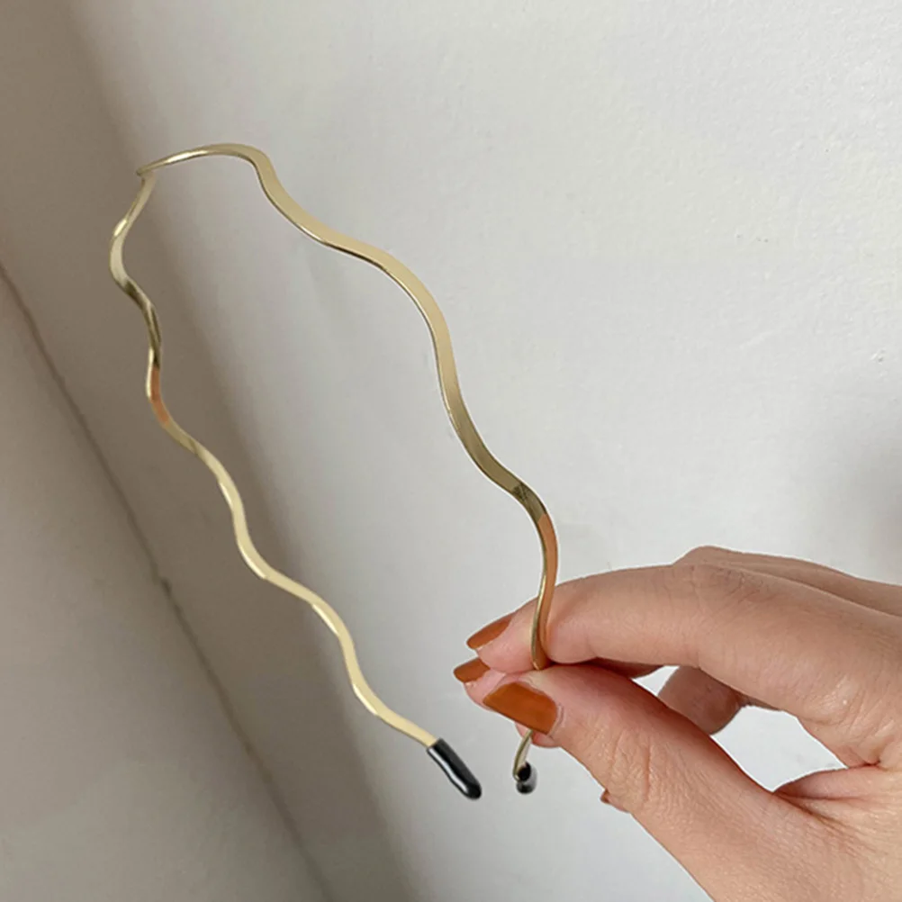 

2 шт. простой волнистый головной убор, изысканный ремесленный прочный сломанный модный головной убор, универсальный аксессуар для девочек и женщин