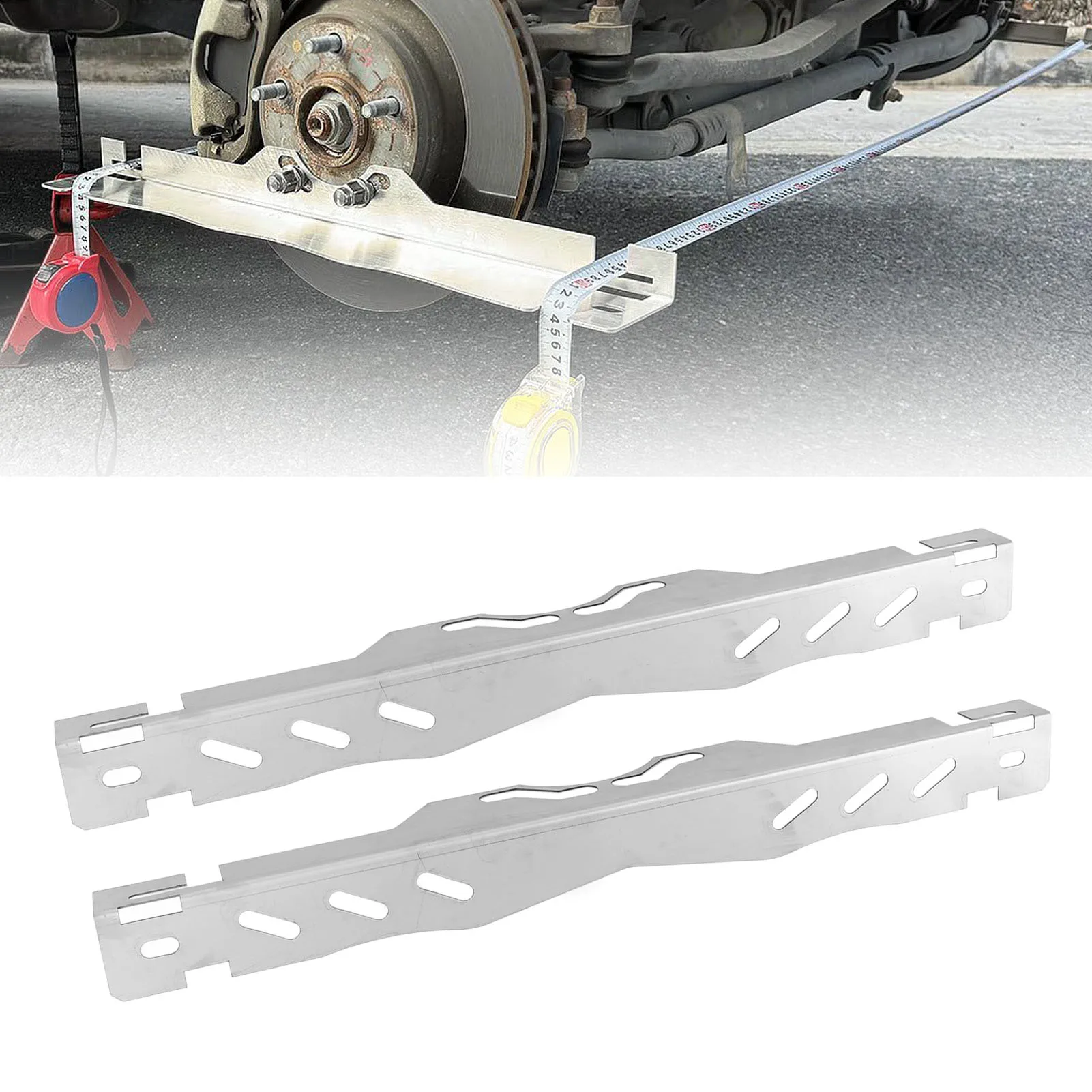 Piastre per dita dei piedi Strumento per l'allineamento delle ruote Piastra per utensili per l'allineamento delle ruote Posizionamento senza sforzo Facile da usare per tutte le auto Sedane SUV