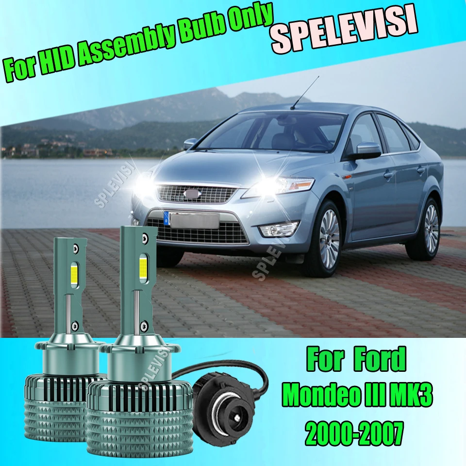 

LED Headlights HID D2S Turbo Car Light Bulbs 24000LM CSP Chip For Ford Mondeo III MK3 2000 2001 2002 2003 2004 2005 2006 2007