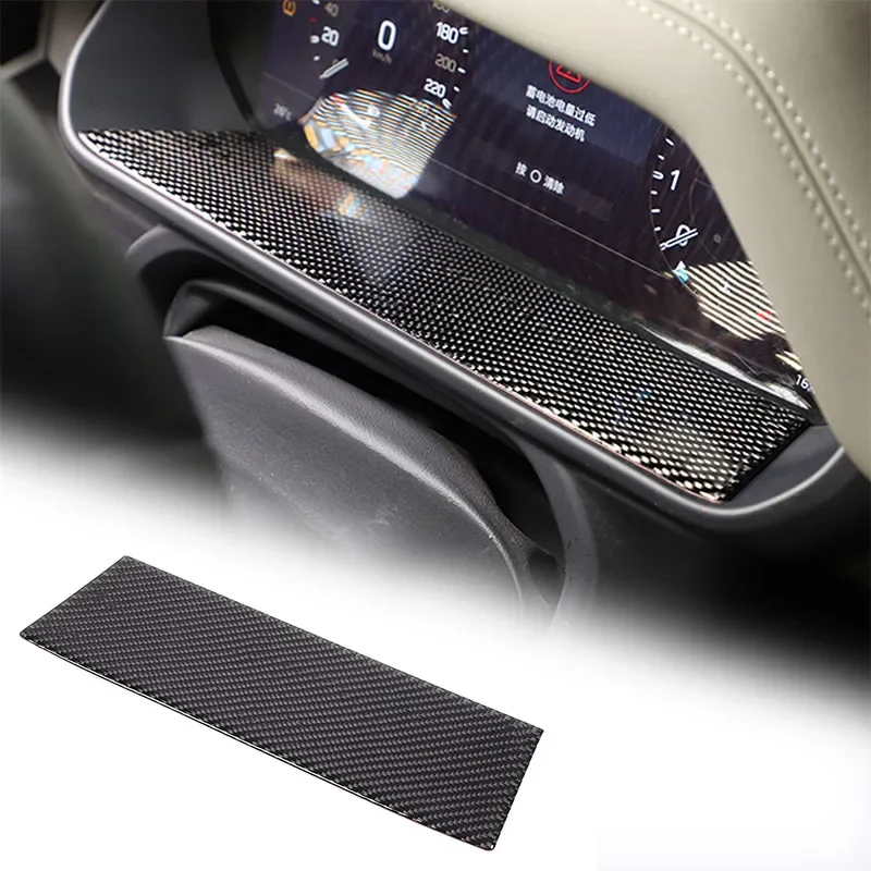 

Soft Carbon Fiber Car Dashboard Lower Panel Decoration Sticker For Land Rover Defender 2020-2024 Interior Protection Accessories