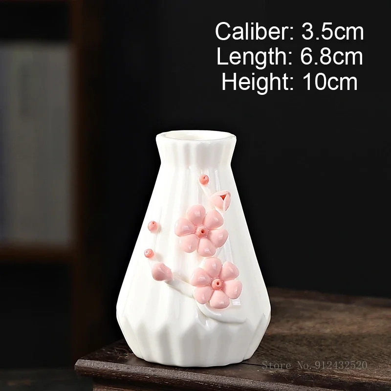 Creative Hand Pinched Flower Small Vase, Nordic Home, Living Room, Dining Room, Decoratives Dry Art, Small Flower Container, 1Pc