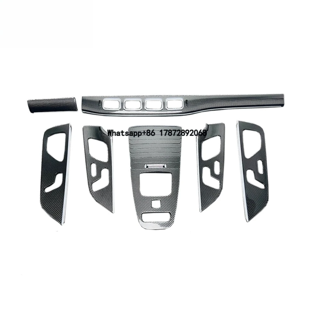 Acabamentos Internos em Fibra de Carbono para GLS X167 2019-2023, Decorações Internas para Carros GLS, Acessórios para Carros, Painéis de Acabamento I