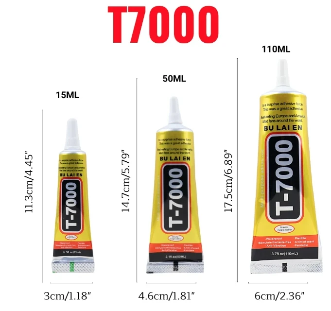 

BU LAI EN T7000 черный КОНТАКТ DIY клей 110 мл эпоксидная смола клей черный клей ремонт мобильного ЖК-экрана