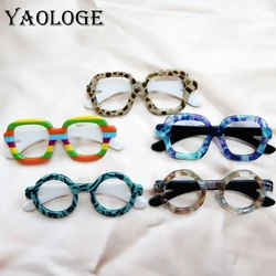 YAOLOGE Original Personal Eyeglass Frame Design Brooch Creative Novel Women's Fashion Party Badge Brooch Pin Festival Gift