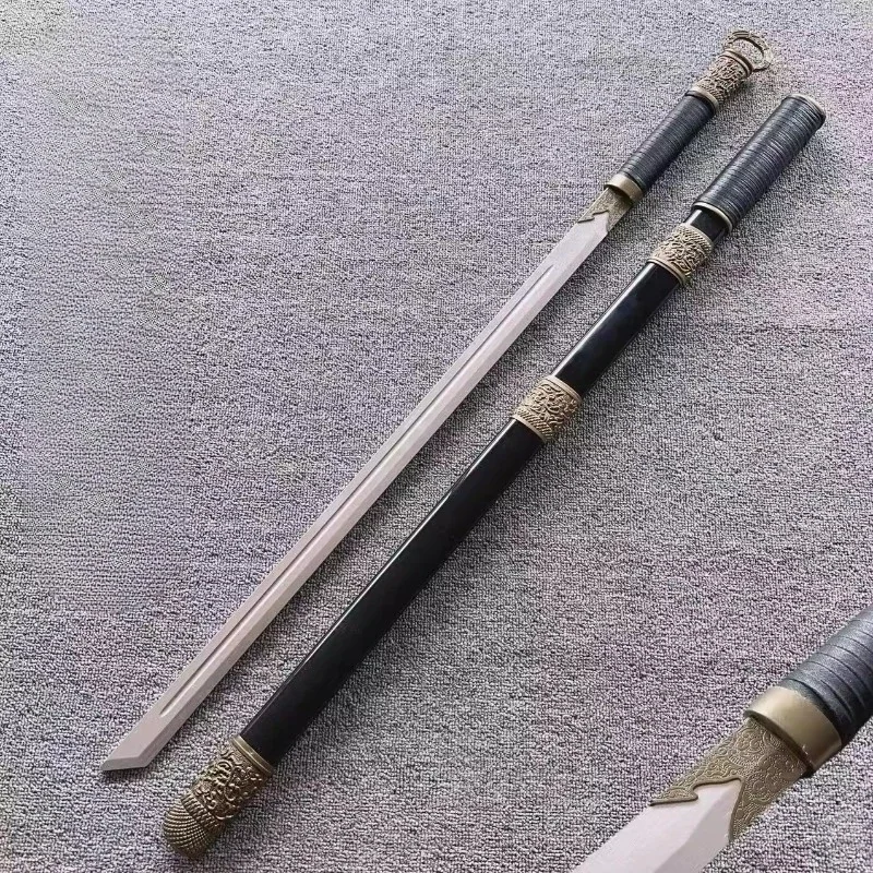 

Bamboo Tang Hengdao with Sheath and Ring Head Knife 100cm