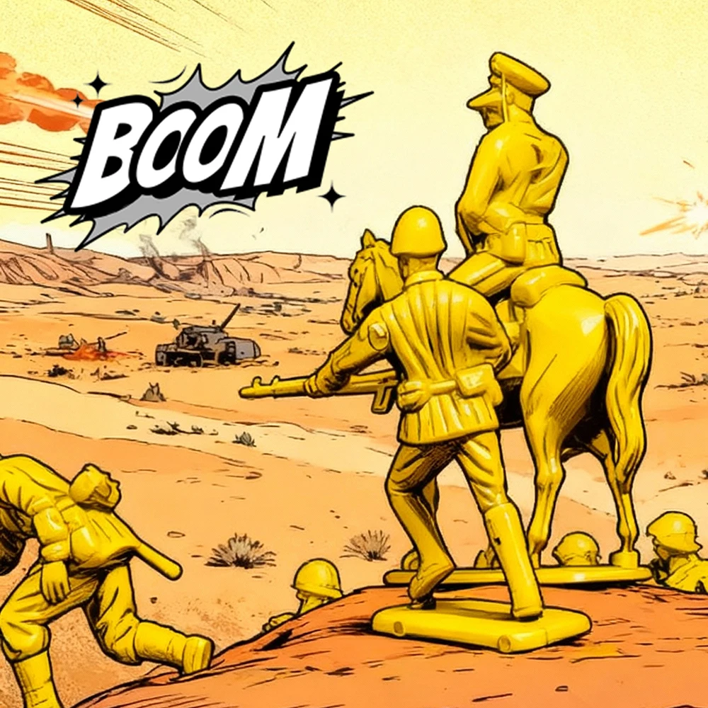 ViiKONDO الجيش الرجال لعبة الجندي 90 قطعة عمل عسكري الشكل 4-5 سنتيمتر الأخضر مقابل تان صغير الحارس القوات متعة المناورات تمثال صندوق ملون