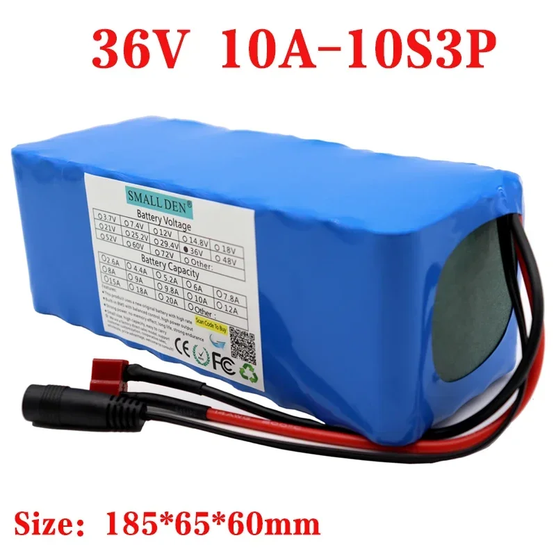 Imagem -03 - Bloco da Bateria de Lítio para a Bicicleta Elétrica e o Triciclo 36v 6ah 8ah 10ah 12ah 15ah 18650 Acessório Bms 500w Poder Superior 42v Novo