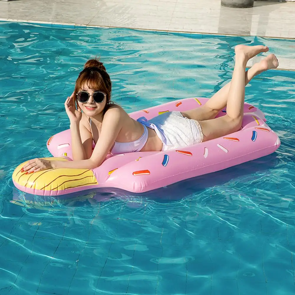 Inflatable Floating Row Good Buoyancy Portable Inflatable Non Slip Water Entertainment Durable Water Floating Sleeping Bed