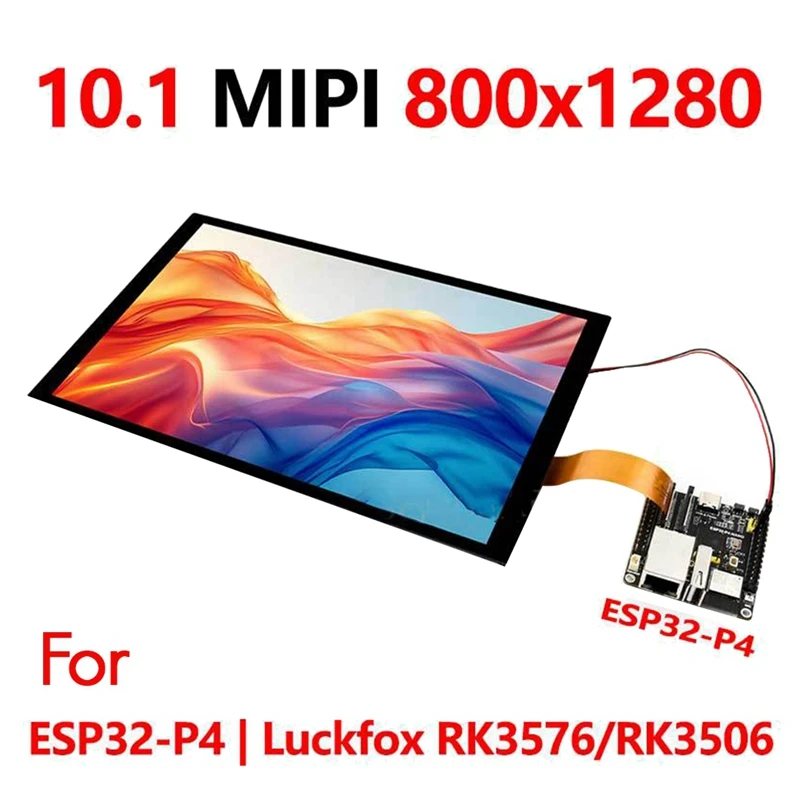 Display touch screen LCD DSI MIPI da 10,1 pollici 800X1280 per ESP32-P4/Luckfox-Titan-RK3576/Luckfox-Lyra-RK3506