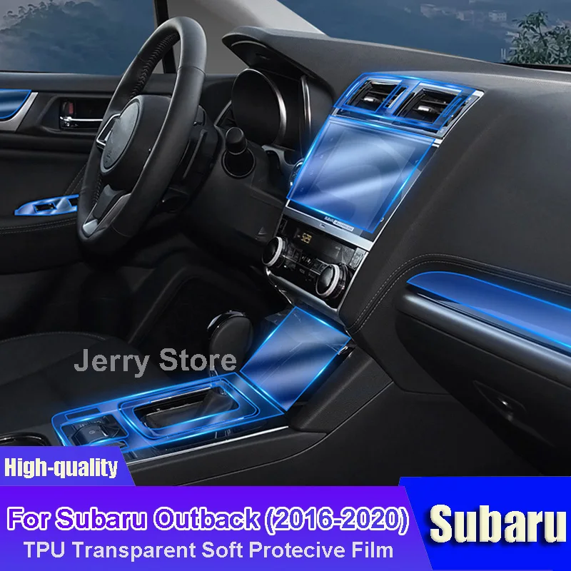 

For Subaru Outback (2016-2020) Car TPU Gearbox Panel Film Protective Sticker Interior Cover Anti-Scratch Car Accessories