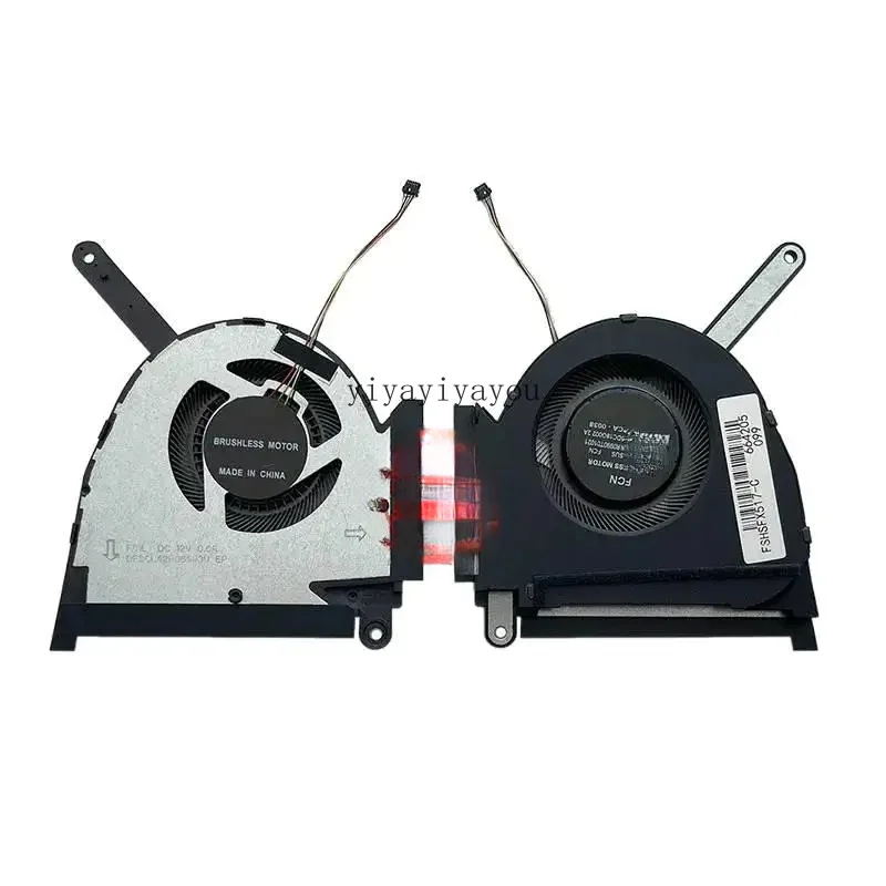 Новый вентилятор охлаждения процессора и графического процессора для TUF Dash F15 FX517ZC FX517ZR RTX3070 DC12V 0.6A