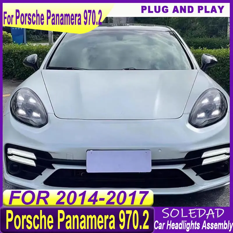 Car Headlights For Porsche Panamera 970.1 970.2  2014-2017 Upgrade 2022 Full LED High quality Front HeadLight