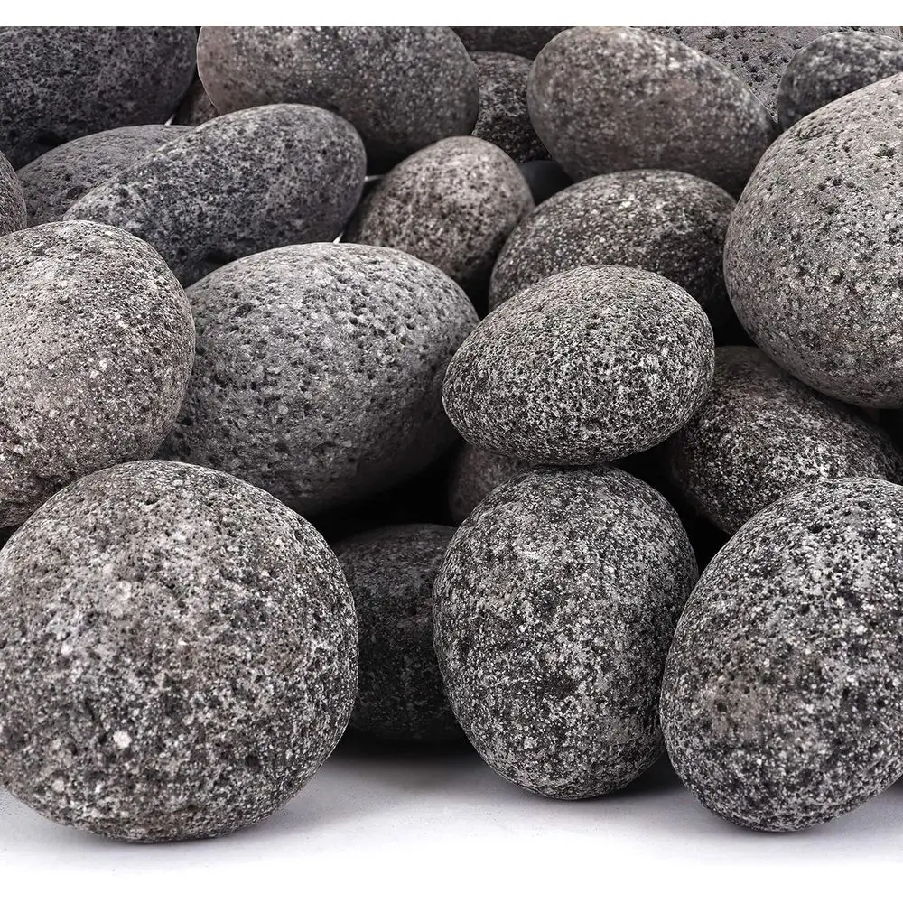 

Набор из 50-фунтовых камней из черной/серой вулканической лавы, 4 вулканических ландшафтных камешка