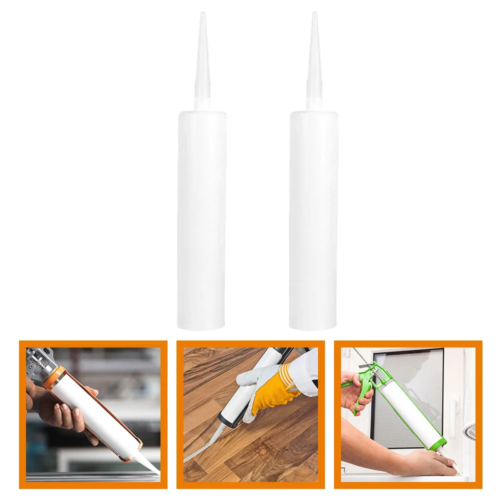 

2 Pcs Empty Hose Fillable Caulking Tube Tubes Sealing Refillable Squeeze Sealant
