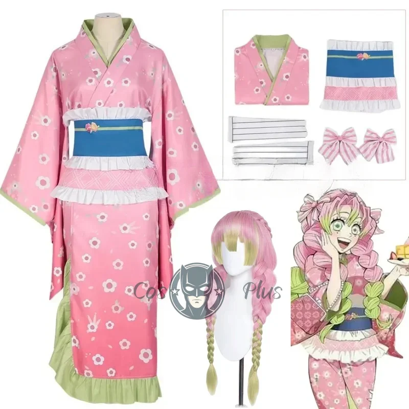 nouveau-kanroji-mitsuri-cosplay-costume-demon-slayer-rose-kimono-robe-tenues-halloween-carnaval-fete-femmes-costumes-perruque