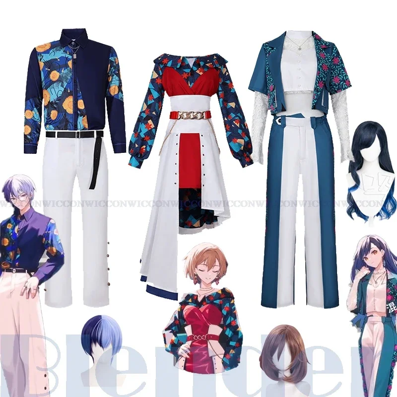 Anime Game Project Sekai Blender Aoyagi Toya Shinonome Akito Shiraishi An Cosplay Party Halloween Costume Men Women Fancy Cos