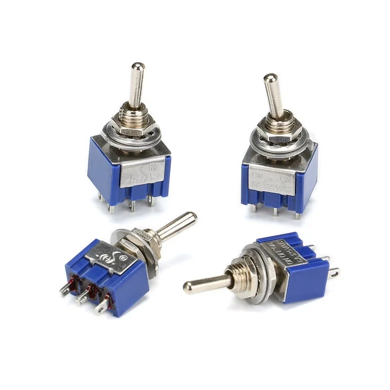 Interruptor de palanca, interruptor de brazo giratorio y batido MTS-102-103-202-403-223, palanca no/reinicio automático