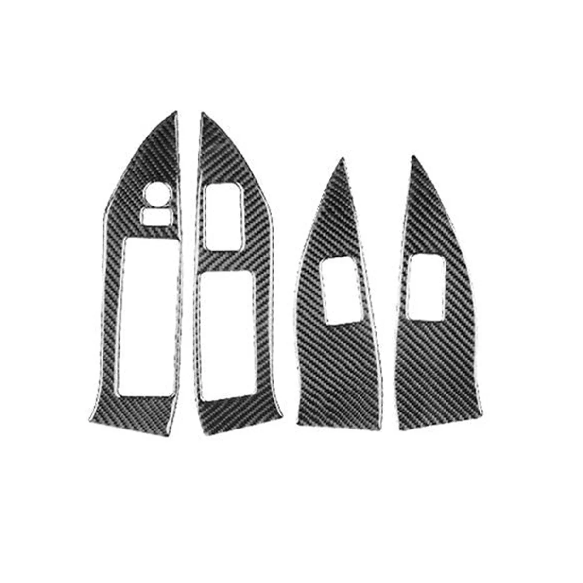 

Carbon Fiber Window Glass Lift Button Trim Switch Cover Door Armrest Panel Sticker for Forester 2013-2018 LHD