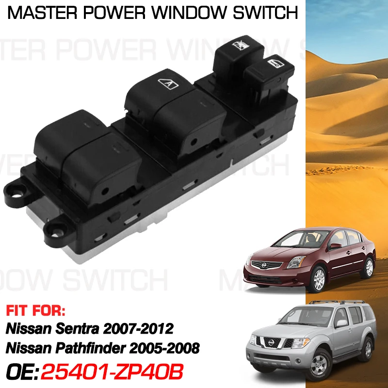 

Car Window Lifter Control Switch 25401-ZP40B 14+3 Pins For Nissan Sentra 2007-2012 For Nissan Pathfinder 2005-2008 25401-ZJ60A